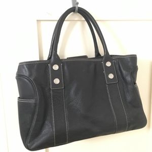 MICHAEL KORS Large Leather Satchel Tote Handbag